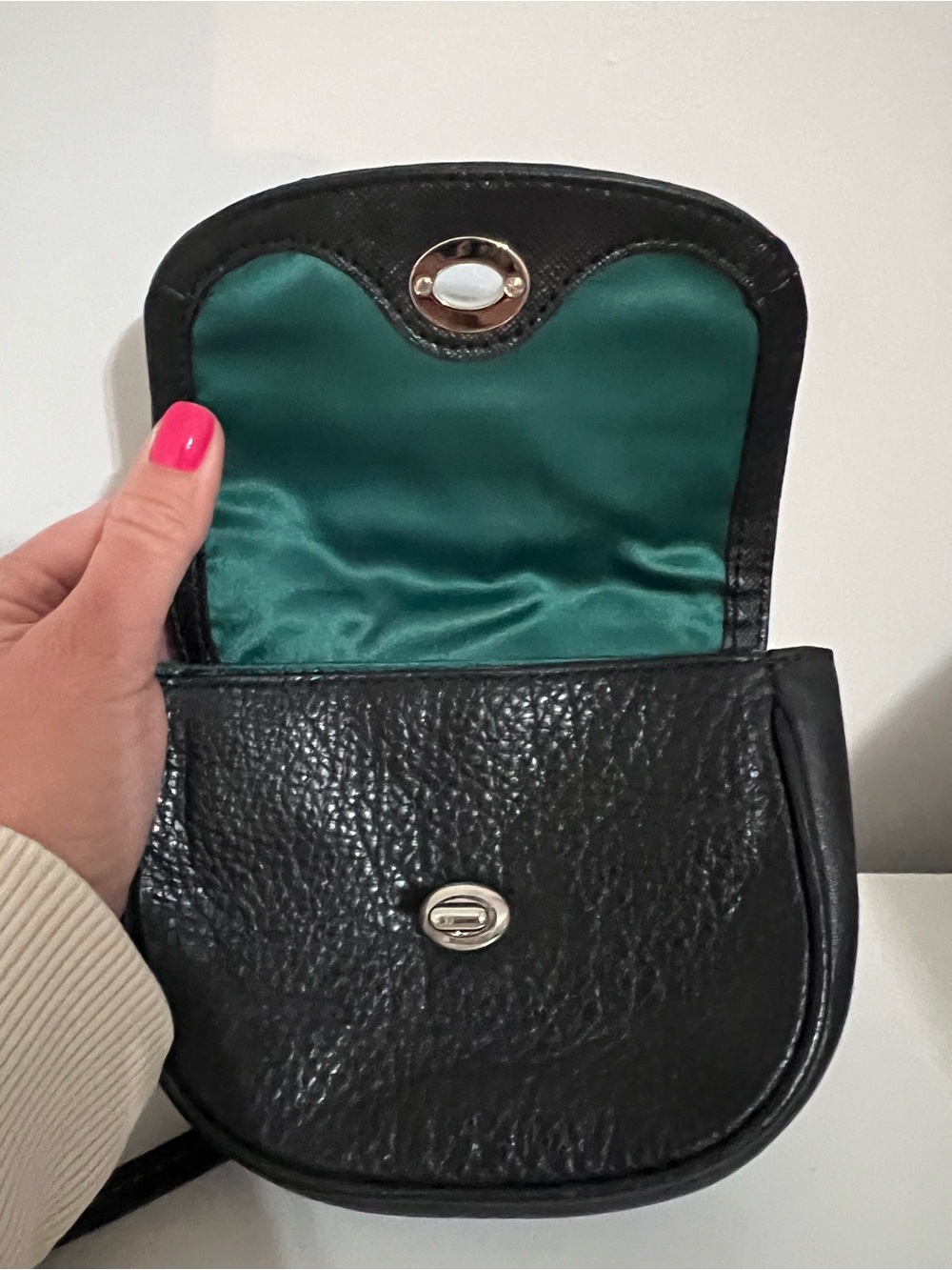 NWT Coach Park Mini Black Pebbled Leather Small Turnlock Crossbody Bag F49872 - Picture 10 of 12